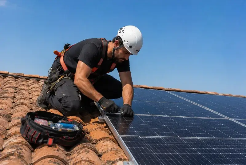 Maintenance et monitoring de panneaux solaires à Oyeu