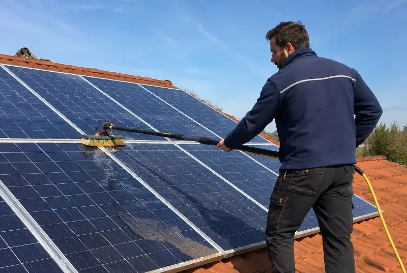 Nettoyage et entretien de panneaux solaires à Oyeu